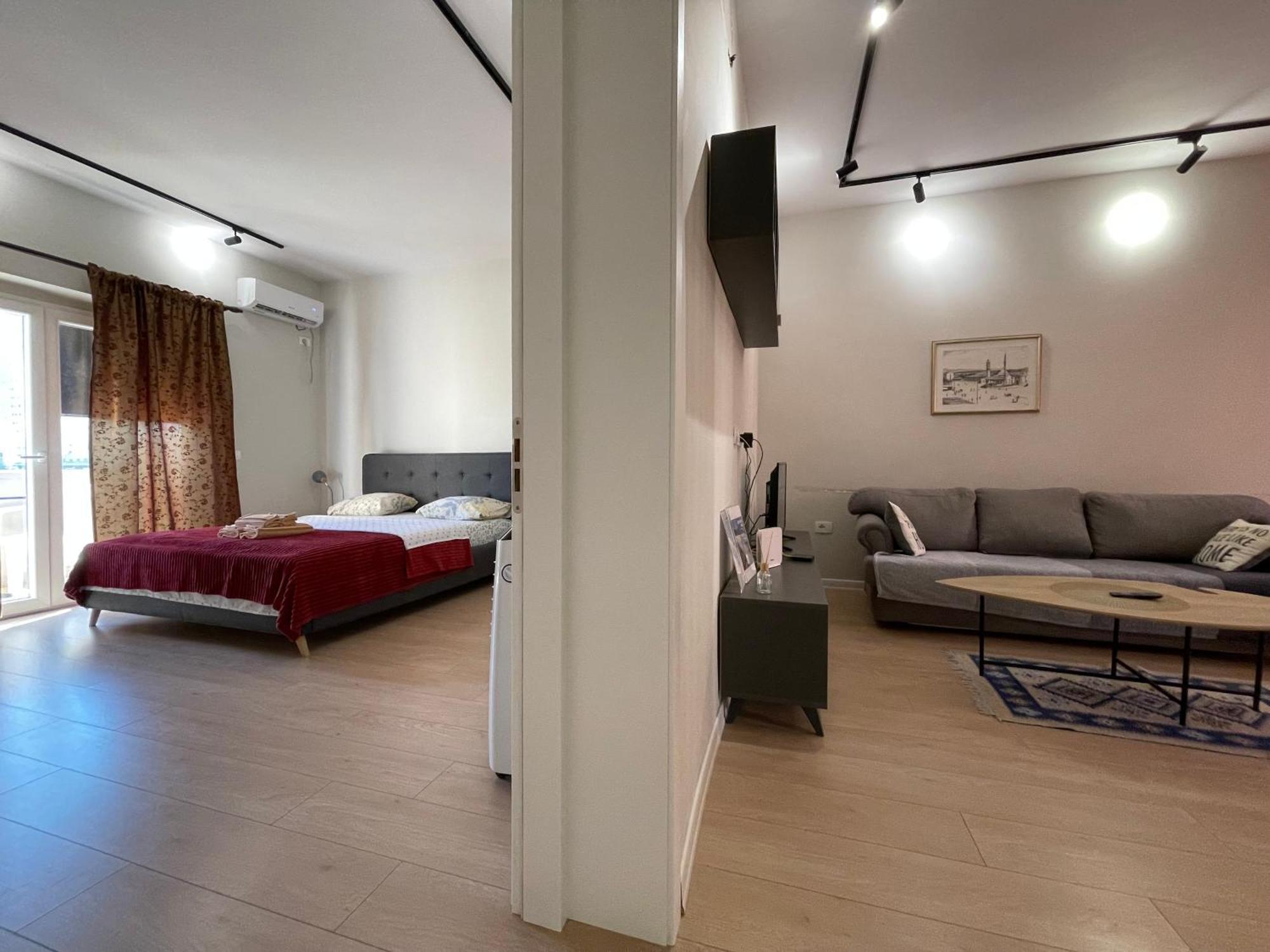 Downtown View Modern Apartment Tirana Kültér fotó